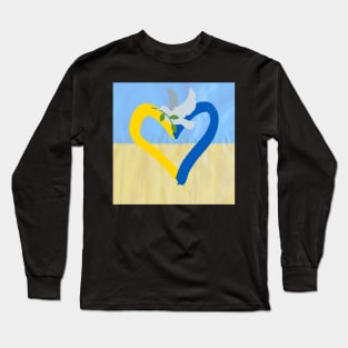 Love Ukraine Peace Long Sleeve T-Shirt